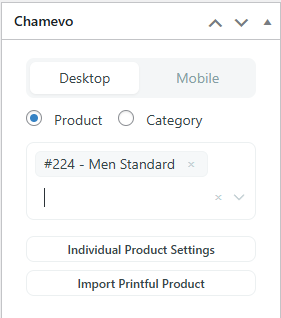 Chamevo-Meta-Box – Desktop- und Mobile-Zuweisungen
