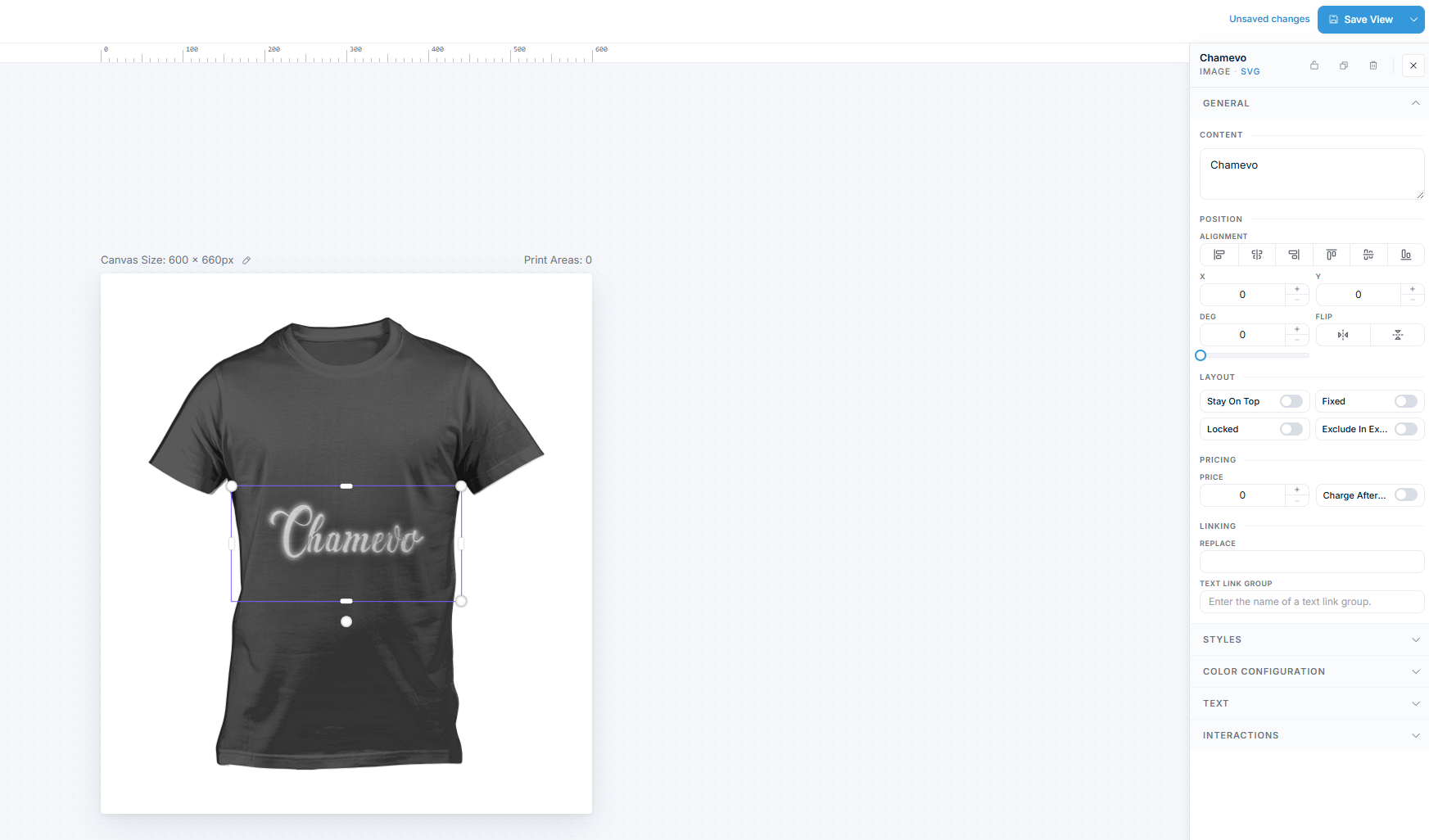 Product Builder β neon text on dark background